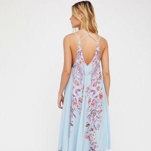 Free People Intimately Ashbury Dress In Blue XS
